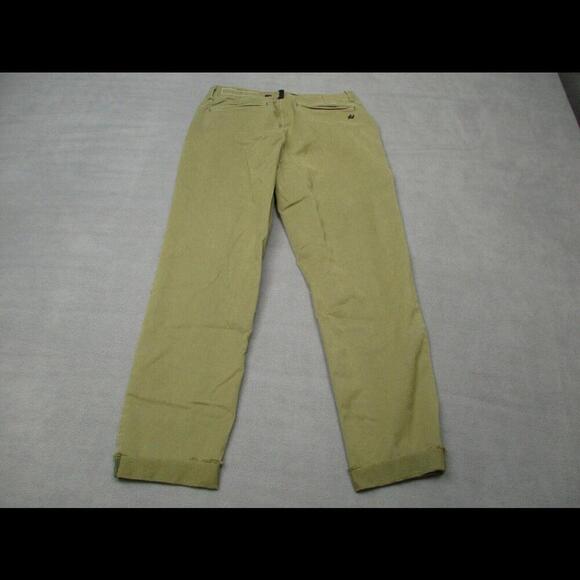 rag bone Buckley Frayed Hem Chino Pant Womens 24 Green Ankle Cropped Casual - Picture 7 of 9